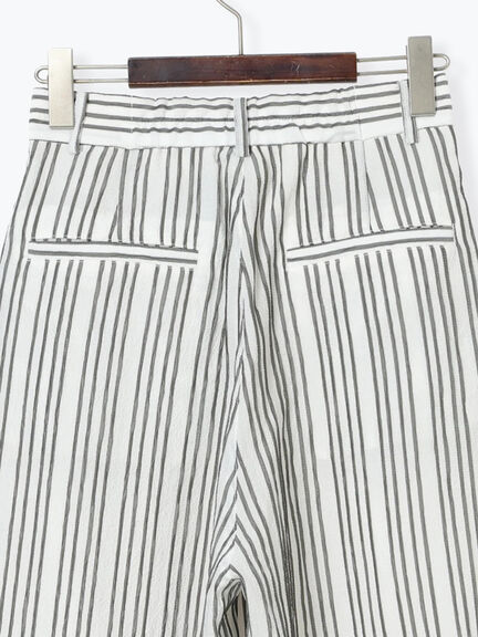 シェイドストライプタックパンツ(セットアップ可)《2025spring catalog item》(ブラック)|Te chichi(テチチ)通販