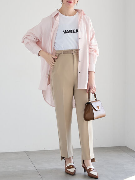 シャイニースパンドルマンシャツ《2025spring catalog item》(オフホワイト/ピンク/ミント)|Te chichi(テチチ)通販