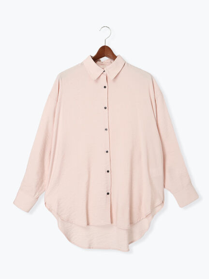 シャイニースパンドルマンシャツ《2025spring catalog item》(オフホワイト/ピンク/ミント)|Te chichi(テチチ)通販