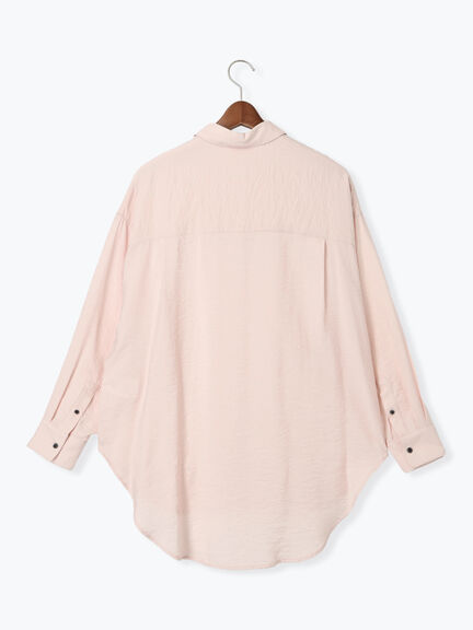 シャイニースパンドルマンシャツ《2025spring catalog item》(オフホワイト/ピンク/ミント)|Te chichi(テチチ)通販