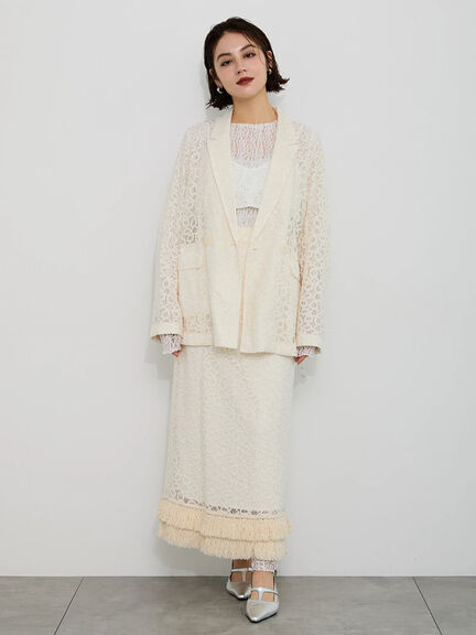 【Atelier Sucre】ロープ刺繍レースキャミブラウス《2025spring catalog item》(オフホワイト)|Te chichi(テチチ)通販