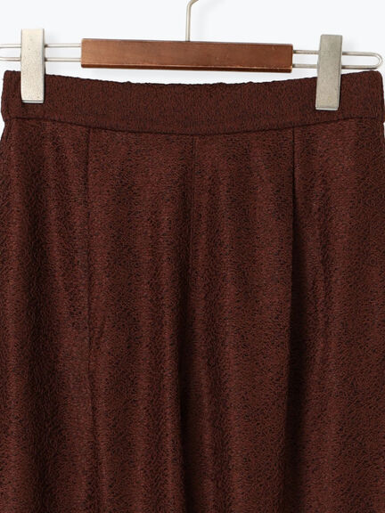 クレープメッシュストレートパンツ(セットアップ可)(ブラック/ブラウン)|Te chichi(テチチ)通販