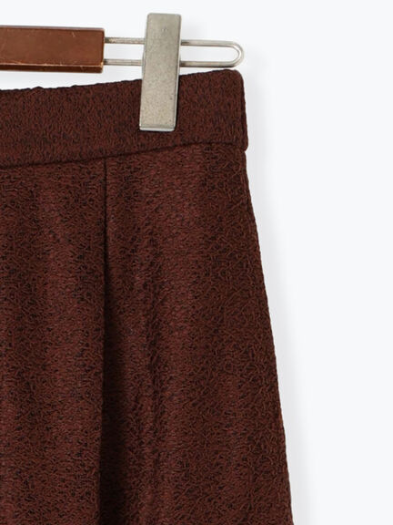 クレープメッシュストレートパンツ(セットアップ可)(ブラック/ブラウン)|Te chichi(テチチ)通販