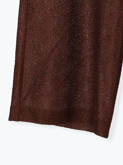 クレープメッシュストレートパンツ(セットアップ可)(ブラック/ブラウン)|Te chichi(テチチ)通販