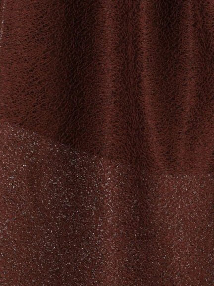 クレープメッシュストレートパンツ(セットアップ可)(ブラック/ブラウン)|Te chichi(テチチ)通販