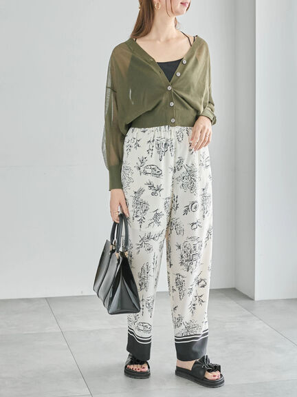 Levita14GVネックカーディガン(グレー/チャコールグレー/カーキ)|Te chichi(テチチ)通販