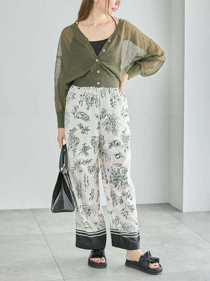 Levita14GVネックカーディガン(グレー/チャコールグレー/カーキ)|Te chichi(テチチ)通販