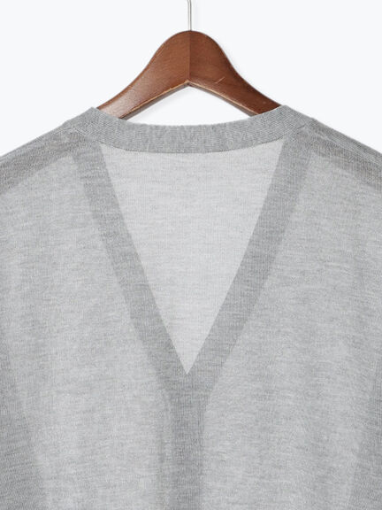 Levita14GVネックカーディガン(グレー/チャコールグレー/カーキ)|Te chichi(テチチ)通販