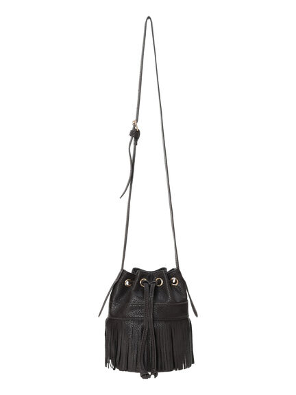 フリンジミニショルダーポシェット(ブラック/ブラウン)|Te chichi(テチチ)通販