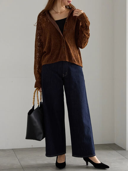 バンブーハンドルBAG(ブラック/ベージュ)|Te chichi(テチチ)通販