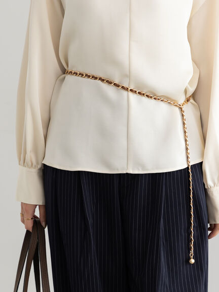 チェーンアレンジングベルト(ブラック/ブラウン)|Te chichi(テチチ)通販