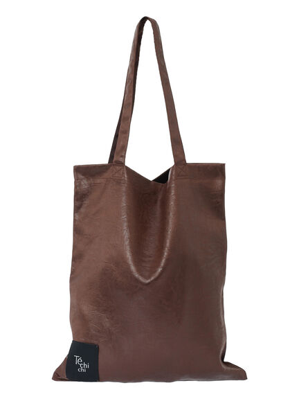 ファブリックTOTE(チンツ合皮ライク)(グレー/ブラック/ブラウン)|Te chichi(テチチ)通販