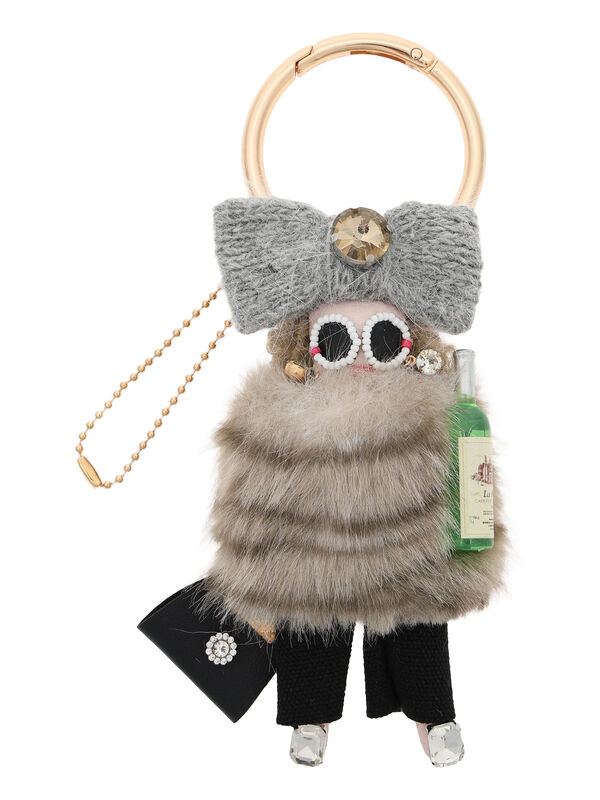 ファー ガール チャーム(グレー)|Te chichi(テチチ)通販