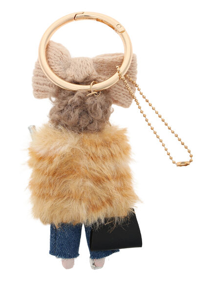 ファー ガール チャーム(グレー/ベージュ)|Te chichi(テチチ)通販