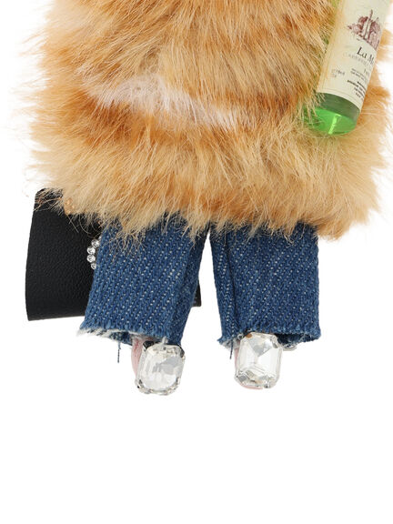 ファー ガール チャーム(グレー/ベージュ)|Te chichi(テチチ)通販