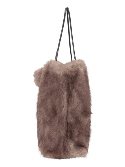 ファー&チャーム バッグ(ブラック/ブラウン)|Te chichi(テチチ)通販