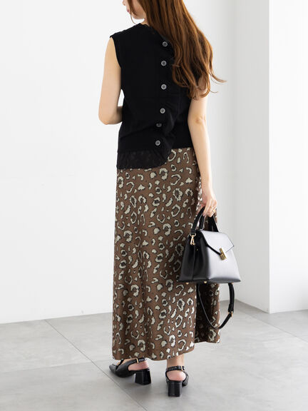 シフォンフリルニットベスト(グレー/ブラック/ベージュ)|Te chichi(テチチ)通販