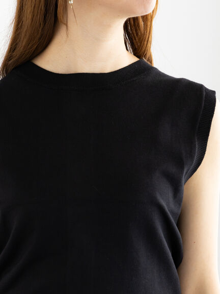 シフォンフリルニットベスト(グレー/ブラック/ベージュ)|Te chichi(テチチ)通販