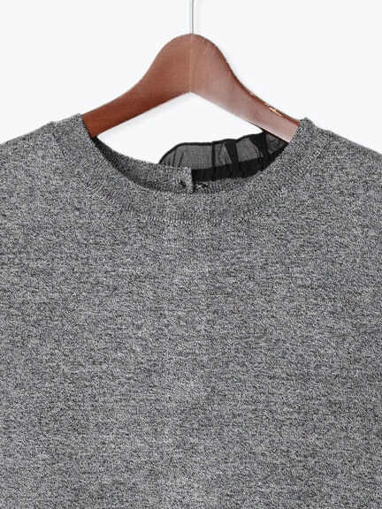 シフォンフリルニットベスト(グレー/ブラック/ベージュ)|Te chichi(テチチ)通販