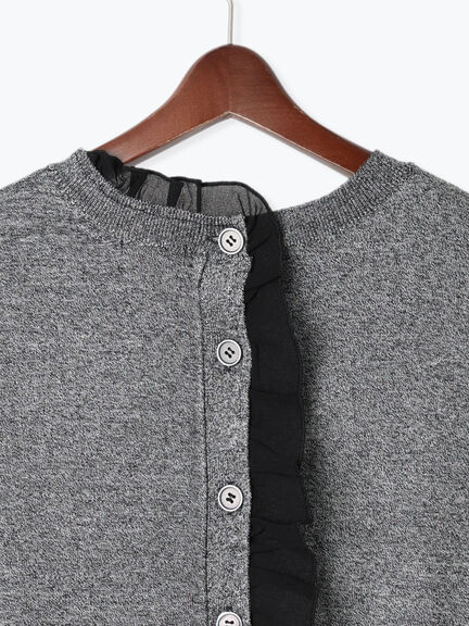 シフォンフリルニットベスト(グレー/ブラック/ベージュ)|Te chichi(テチチ)通販