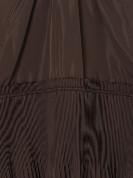 【Atelier plier】プリーツペプラムライトブルゾン《2025Autumn catalog item》(ブラウン)|Te chichi(テチチ)通販
