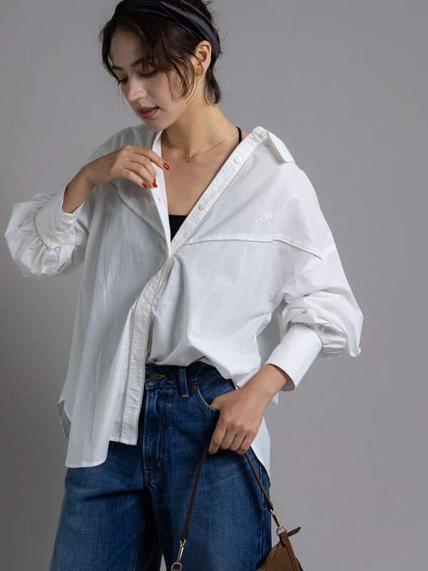 ウエスタンディティールシャツ《2025Autumn catalog item》(オフホワイト)|Te chichi(テチチ)通販