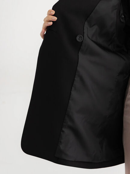 レースドッキングテーラードジレ(ブラック/ダークブラウン)|Te chichi(テチチ)通販