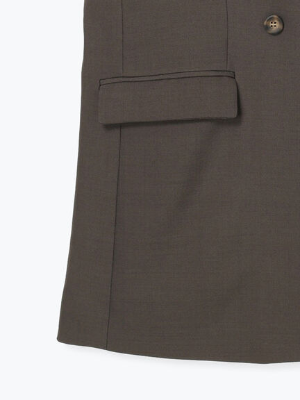 レースドッキングテーラードジレ(ブラック/ダークブラウン)|Te chichi(テチチ)通販