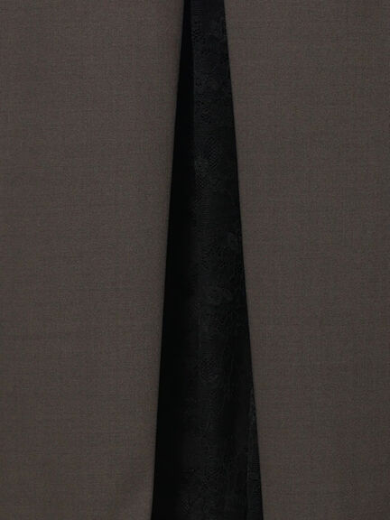 レースドッキングテーラードジレ(ブラック/ダークブラウン)|Te chichi(テチチ)通販