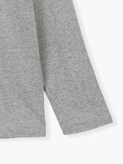 シルケット天竺ロングスリーブTee(オフホワイト/グレー/ブラック/ブルー)|Te chichi(テチチ)通販