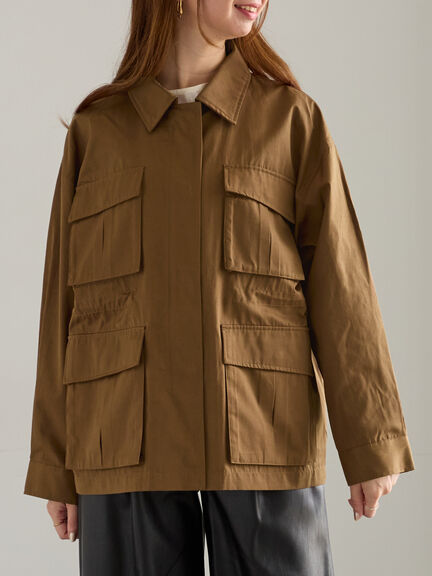 ミリタリージャケット《2025Autumn catalog vol.2 item》(オフホワイト/カーキ)|Te chichi(テチチ)通販