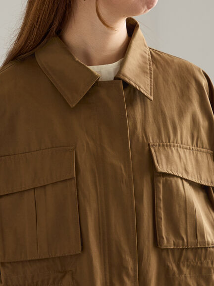 ミリタリージャケット《2025Autumn catalog vol.2 item》(オフホワイト/カーキ)|Te chichi(テチチ)通販