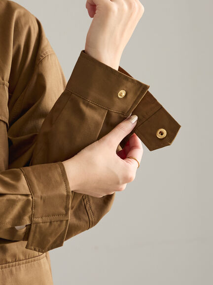 ミリタリージャケット《2025Autumn catalog vol.2 item》(オフホワイト/カーキ)|Te chichi(テチチ)通販