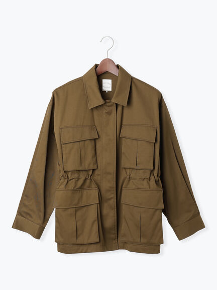 ミリタリージャケット《2025Autumn catalog vol.2 item》(オフホワイト/カーキ)|Te chichi(テチチ)通販