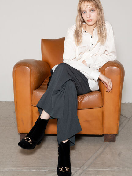 ツイストデザインシャツ《2025Autumn catalog vol.2 item》(オフホワイト/ブラウン/カーキ)|Te chichi(テチチ)通販