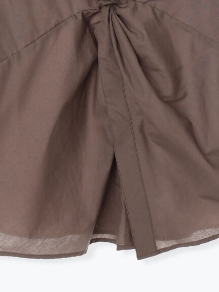 ツイストデザインシャツ《2025Autumn catalog vol.2 item》(オフホワイト/ブラウン/カーキ)|Te chichi(テチチ)通販