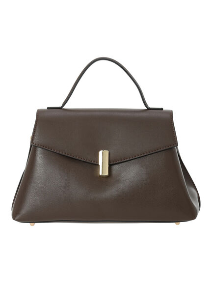 メタルポイントミニハンドバッグ(ブラック/ブラウン)|Te chichi(テチチ)通販