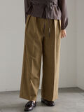 ワイドスラックス(セットアップ可)《2025Autumn catalog vol.2 item》(ベージュ)|Te chichi(テチチ)通販