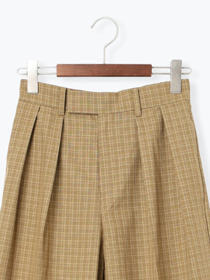 ワイドスラックス(セットアップ可)《2025Autumn catalog vol.2 item》(チャコールグレー/ベージュ)|Te chichi(テチチ)通販