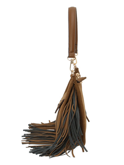 フリンジワンショルダーBAG(グレー/ベージュ)|Te chichi(テチチ)通販