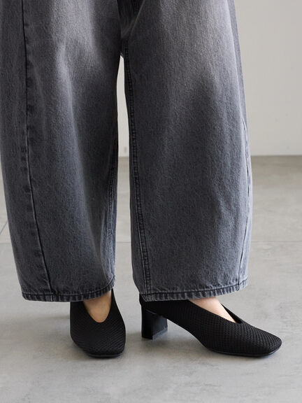 ニットメッシュシューズ(ブラック/ブラウン)|Te chichi(テチチ)通販