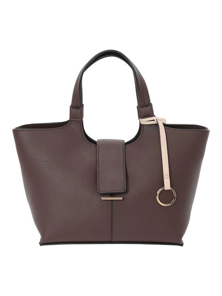 フラップミニトートバッグ(グレー/ブラウン/キャメル)|Te chichi(テチチ)通販