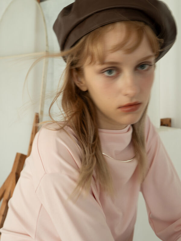 スムースアシメロングスリーブプルオーバー《2025Autumn catalog vol.2 item》(ピンク)|Te chichi(テチチ)通販