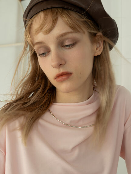 スムースアシメロングスリーブプルオーバー《2025Autumn catalog vol.2 item》(グレー/ピンク/カーキ)|Te chichi(テチチ)通販