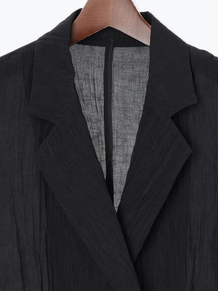 リンクルライトテーラードジャケット(ブラック/ブラウン)|Te chichi(テチチ)通販