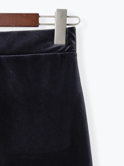 ベロアナロースカート《2025Autumn catalog vol.2 item》(グレー/ピンク/ネイビー)|Te chichi(テチチ)通販