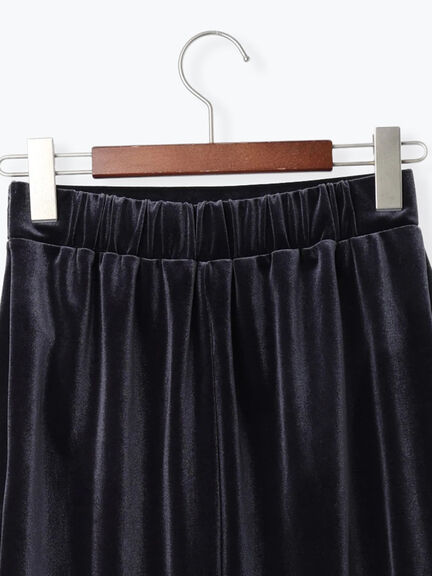 ベロアナロースカート《2025Autumn catalog vol.2 item》(グレー/ピンク/ネイビー)|Te chichi(テチチ)通販