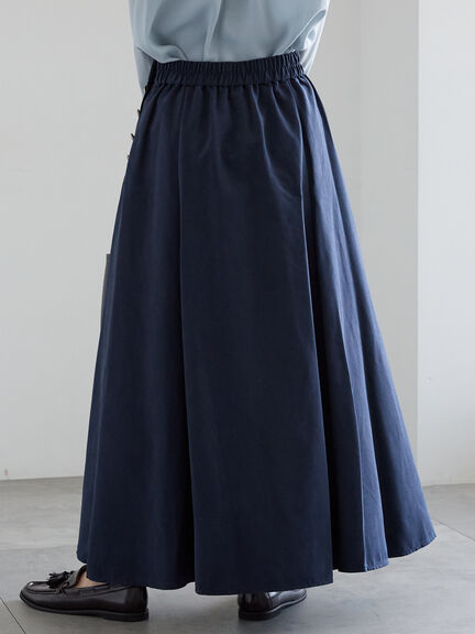 サイドボタンピーチフレアスカート(グレー/グリーン/ネイビー)|Te chichi(テチチ)通販