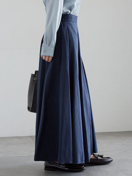 サイドボタンピーチフレアスカート(グレー/グリーン/ネイビー)|Te chichi(テチチ)通販