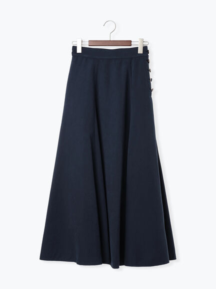 サイドボタンピーチフレアスカート(グレー/グリーン/ネイビー)|Te chichi(テチチ)通販